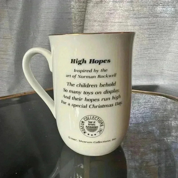 “High Hopes” mug inspired by Norman Rockwell - Picture 3 of 3